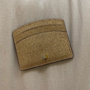 Kate Spade Sparkly Gold Cardholder